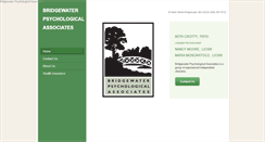 Desktop Screenshot of bridgewaterpsychologicalassociates.com
