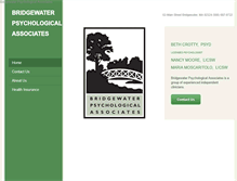 Tablet Screenshot of bridgewaterpsychologicalassociates.com
